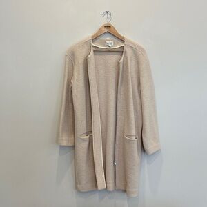 Wilfred Cream Open-Front Cardigan